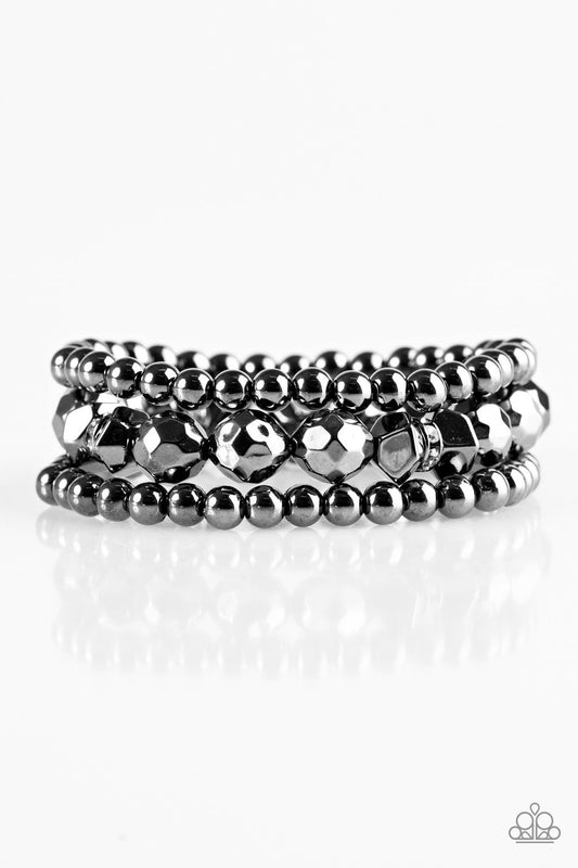 Paparazzi Bracelet ~ A HAUTE Mess - Black