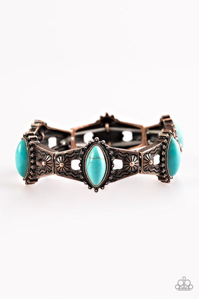 Paparazzi Bracelet ~ Majestic Deserts - Copper