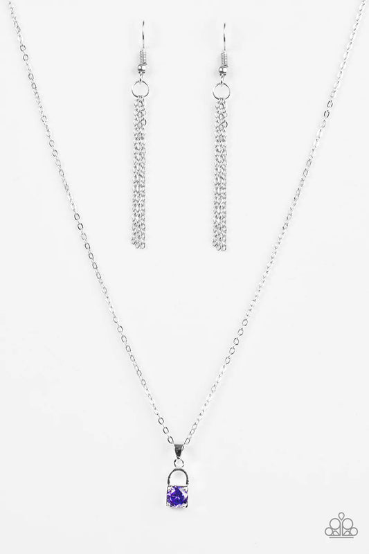 Paparazzi Necklace ~ Best Of LOCK - Purple