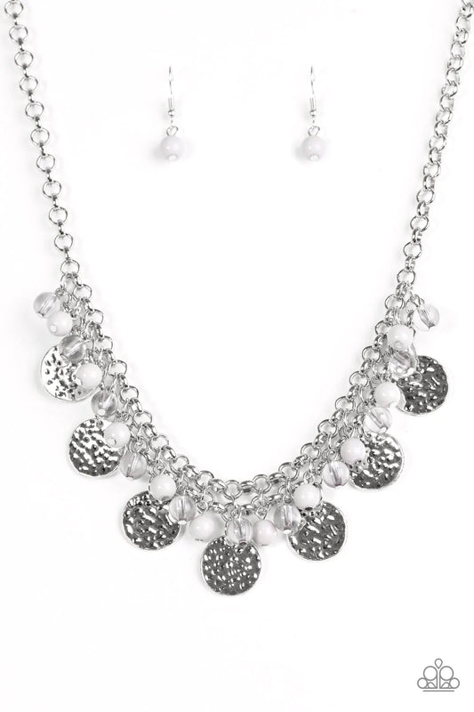 Paparazzi Necklace ~ Beachfront Babe - Silver