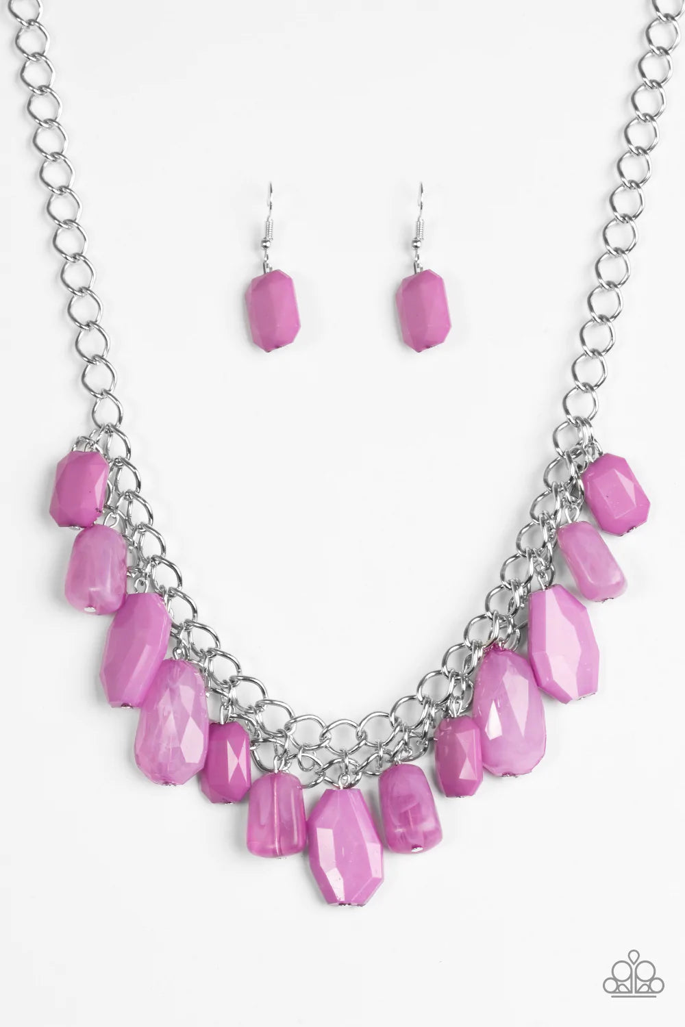 Paparazzi Necklace ~ Glacier Goddess - Purple