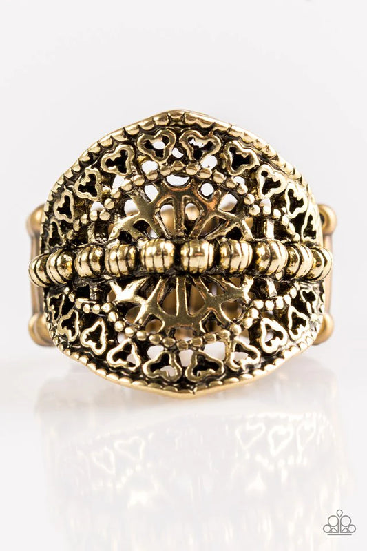 Paparazzi Ring ~ Travel Treasure - Brass