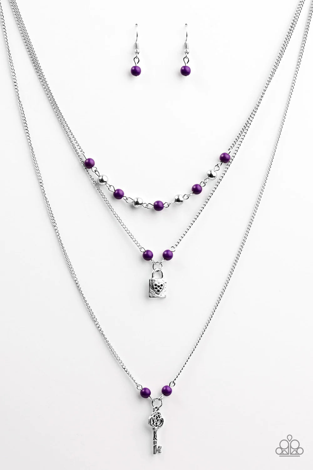 Paparazzi Necklace ~ Major Key - Purple