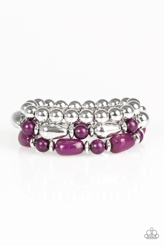 Paparazzi Bracelet ~ Not What You Know, But HUE You Know - Purple