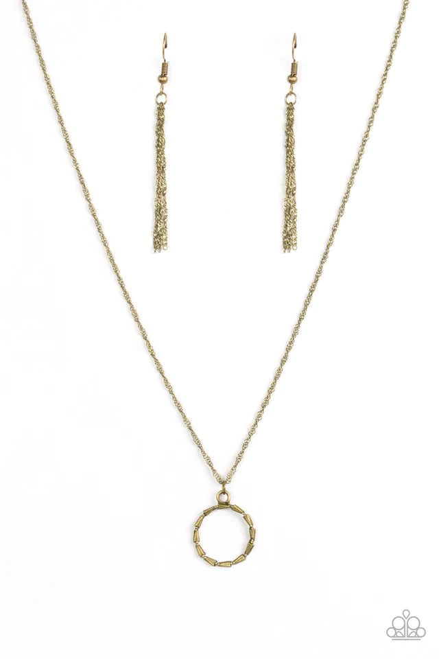 Paparazzi Necklace ~ Simply Simple - Brass