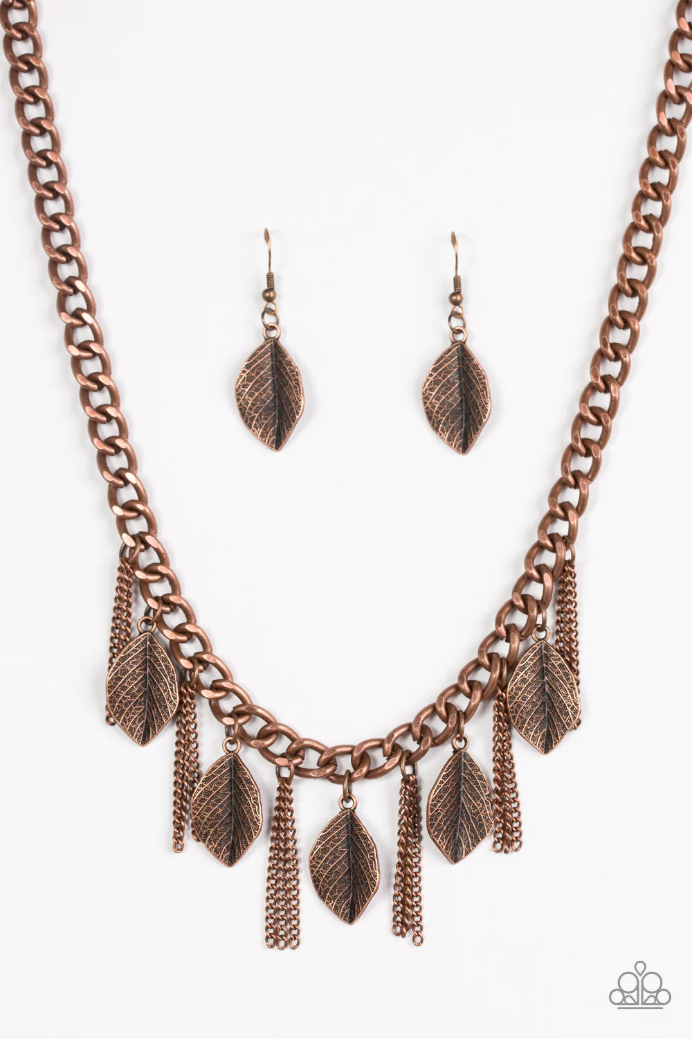 Paparazzi Necklace ~ Serenely Sequoia - Copper