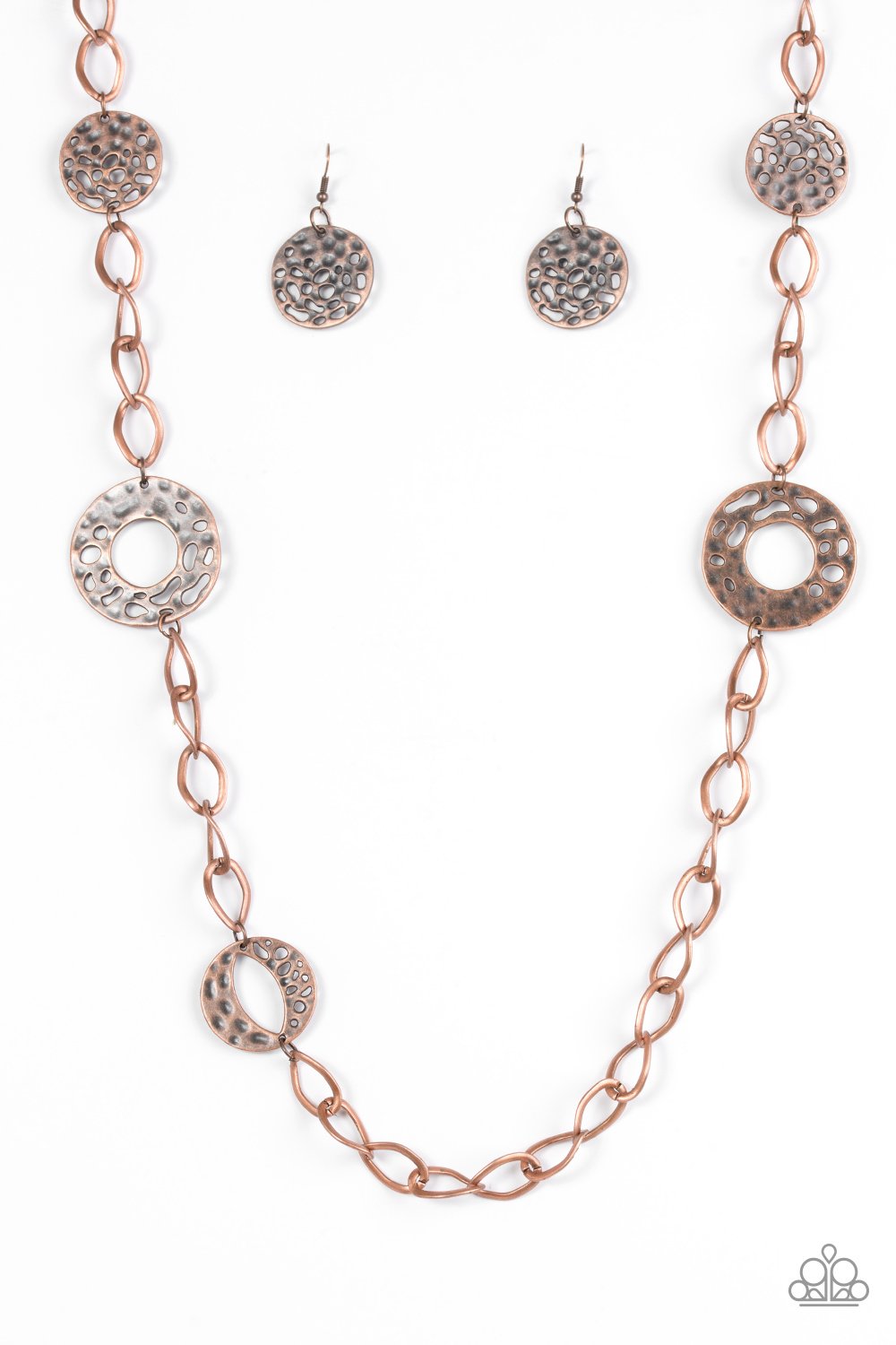 Paparazzi Necklace ~ Industrial Mayhem - Copper