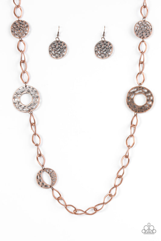 Paparazzi Necklace ~ Industrial Mayhem - Copper