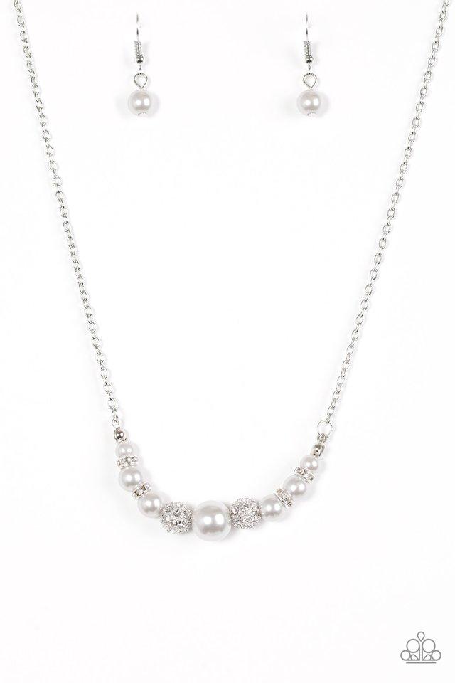 Collar Paparazzi ~ Absolutamente brillante - Plata