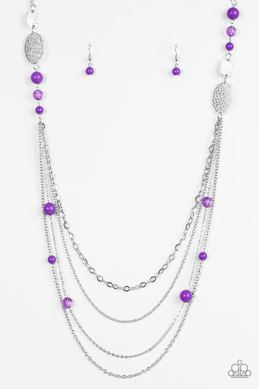 Paparazzi Necklace ~ The SUMMERTIME Of Your Life! - Purple