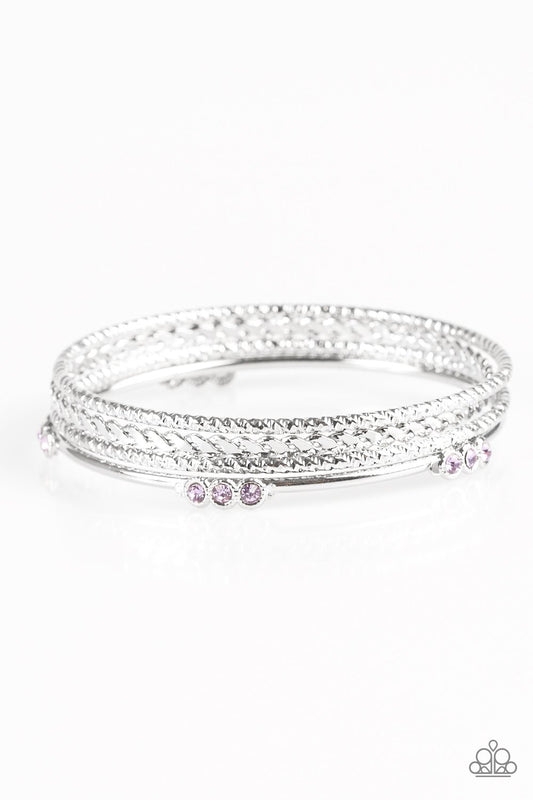 Paparazzi Bracelet ~ Subtle Shimmer - Purple