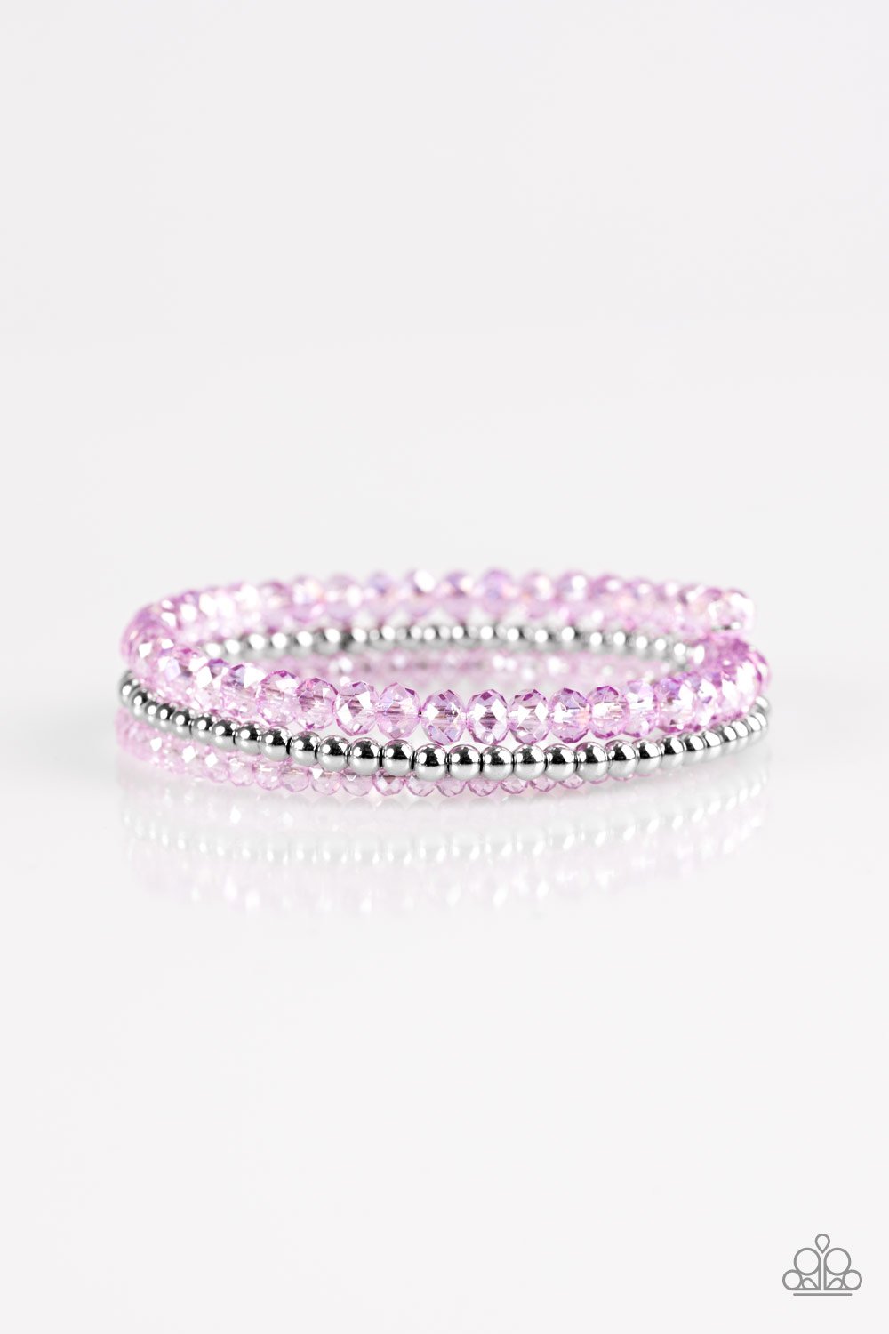 Paparazzi Bracelet ~ Luminous Luster - Purple