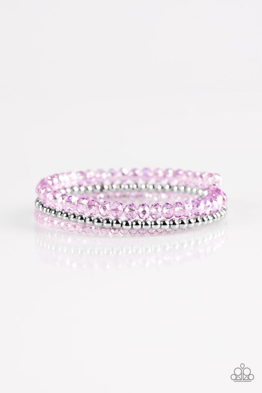 Paparazzi Bracelet ~ Luminous Luster - Purple