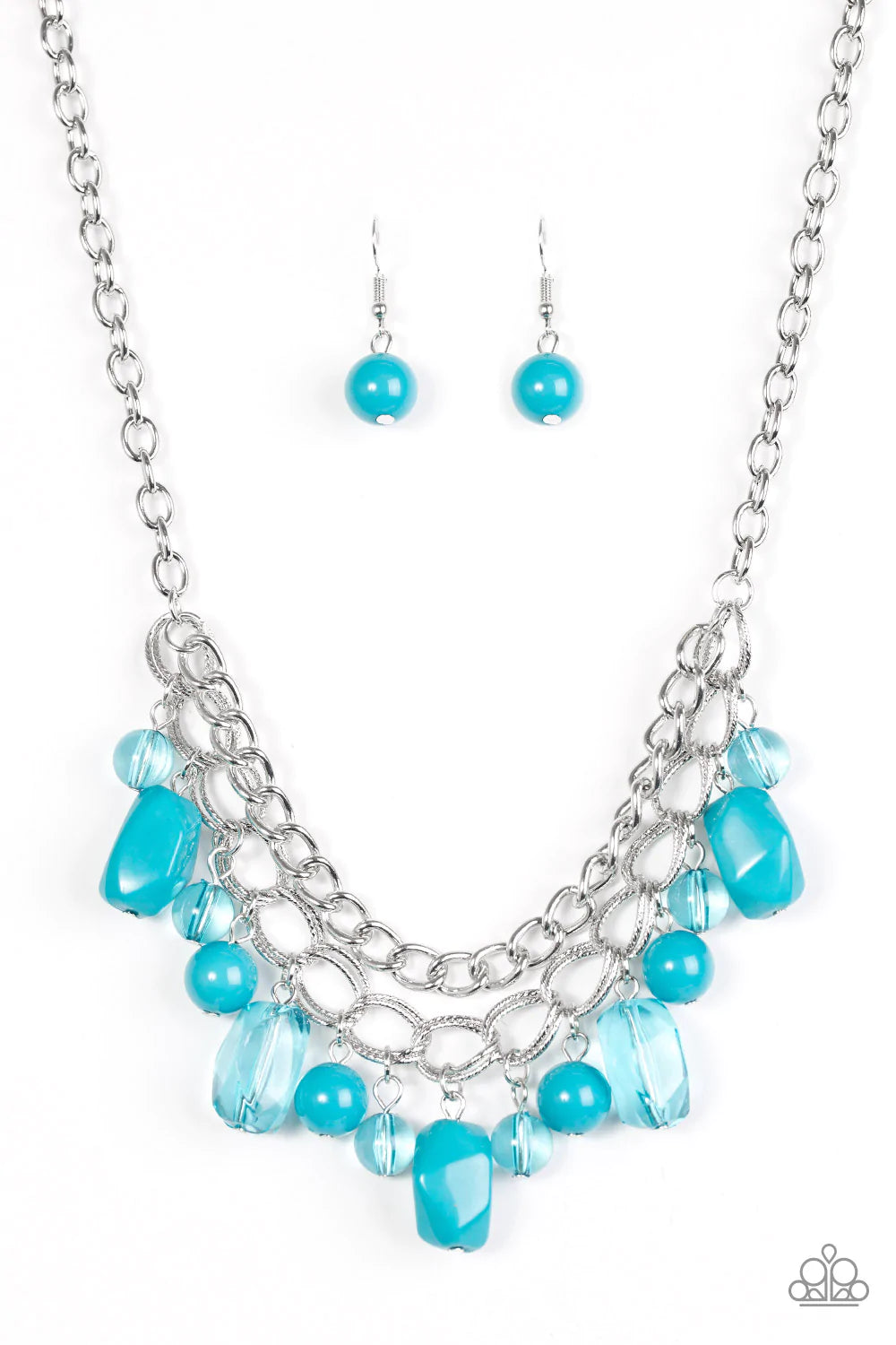 Paparazzi Necklace ~ Brazilian Bay - Blue