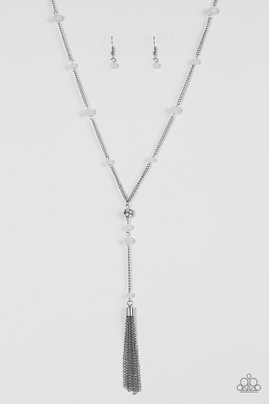 Paparazzi Necklace ~ Out All Night - White