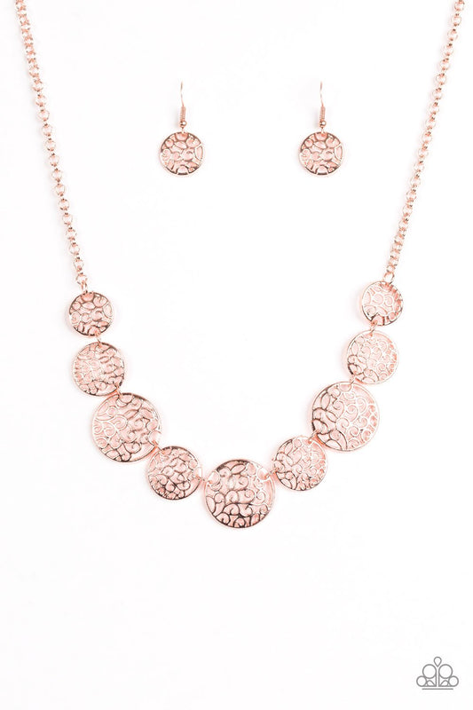 Paparazzi Necklace ~ All The Time In The WHIRL - Copper