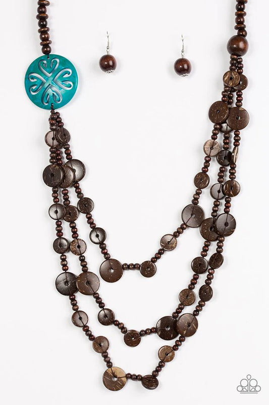 Paparazzi Necklace ~ Jungle Jive - Blue