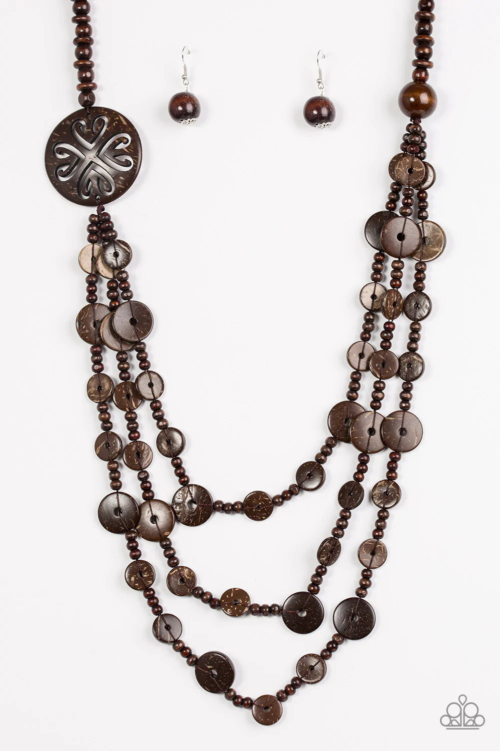 Paparazzi Necklace ~ Jungle Jive - Brown