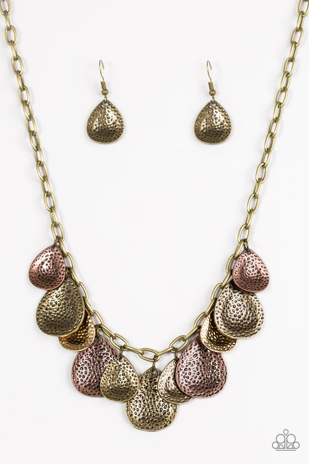 Paparazzi Necklace ~ Storm Goddess - Brass