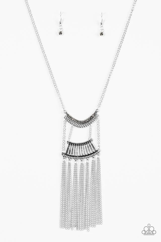 Paparazzi Necklace ~ Glam Goddess - Silver