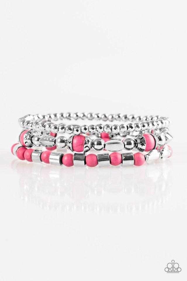 Pulsera Paparazzi ~ Mesa Mason - Rosa