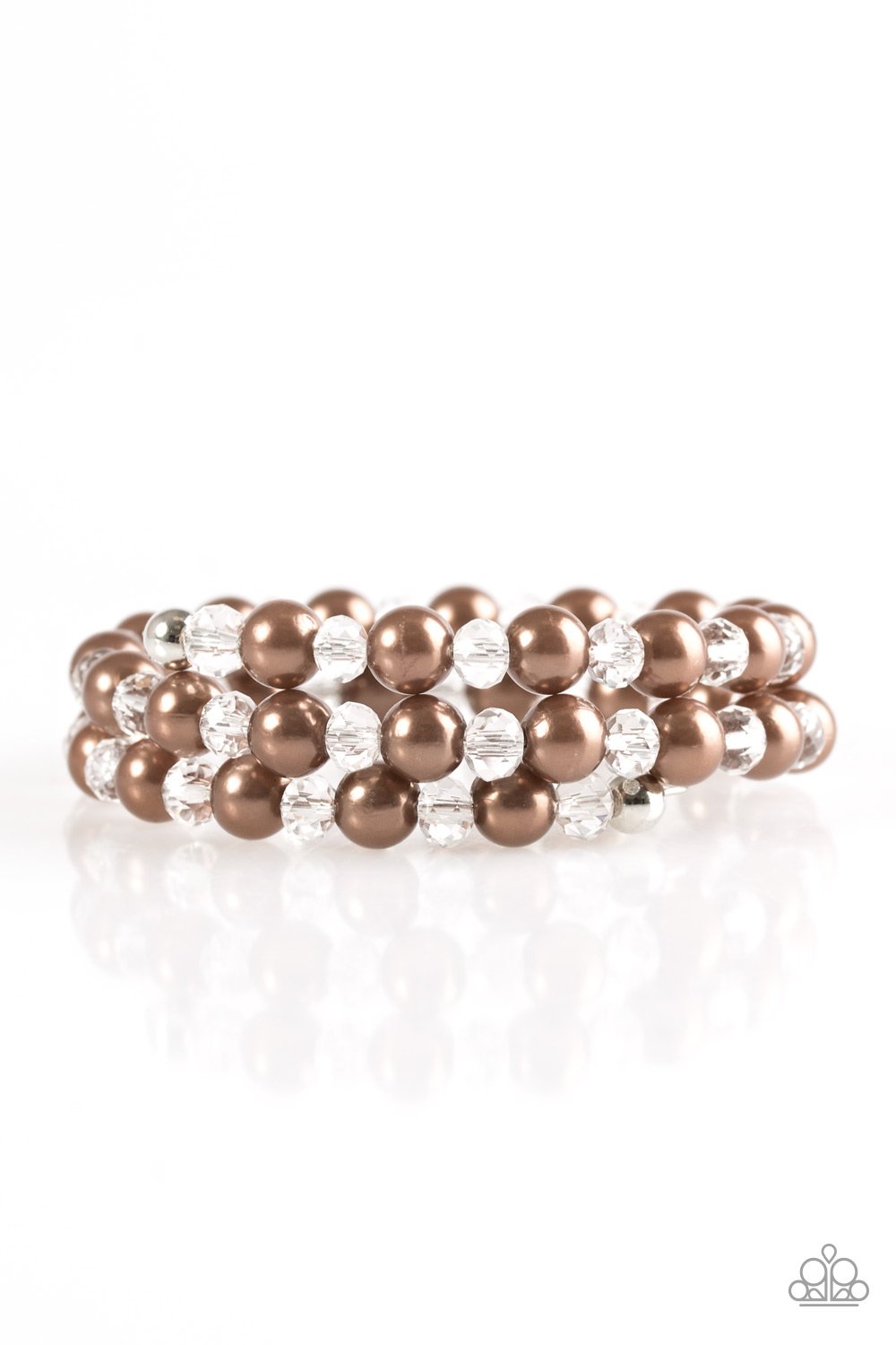 Paparazzi Bracelet ~ Modestly Modest - Brown