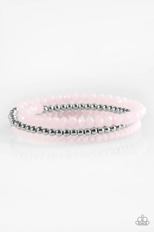 Paparazzi Bracelet ~ Luminous Luster - Pink