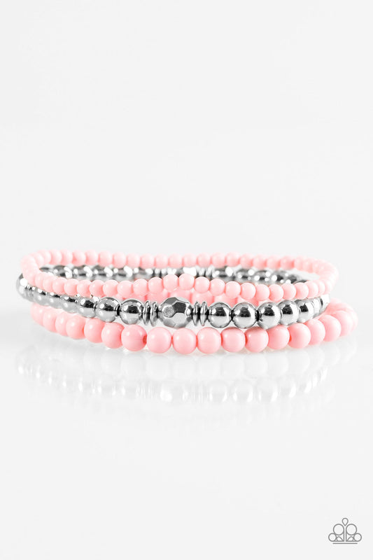 Paparazzi Bracelet ~ Midsummer Marvel - Pink