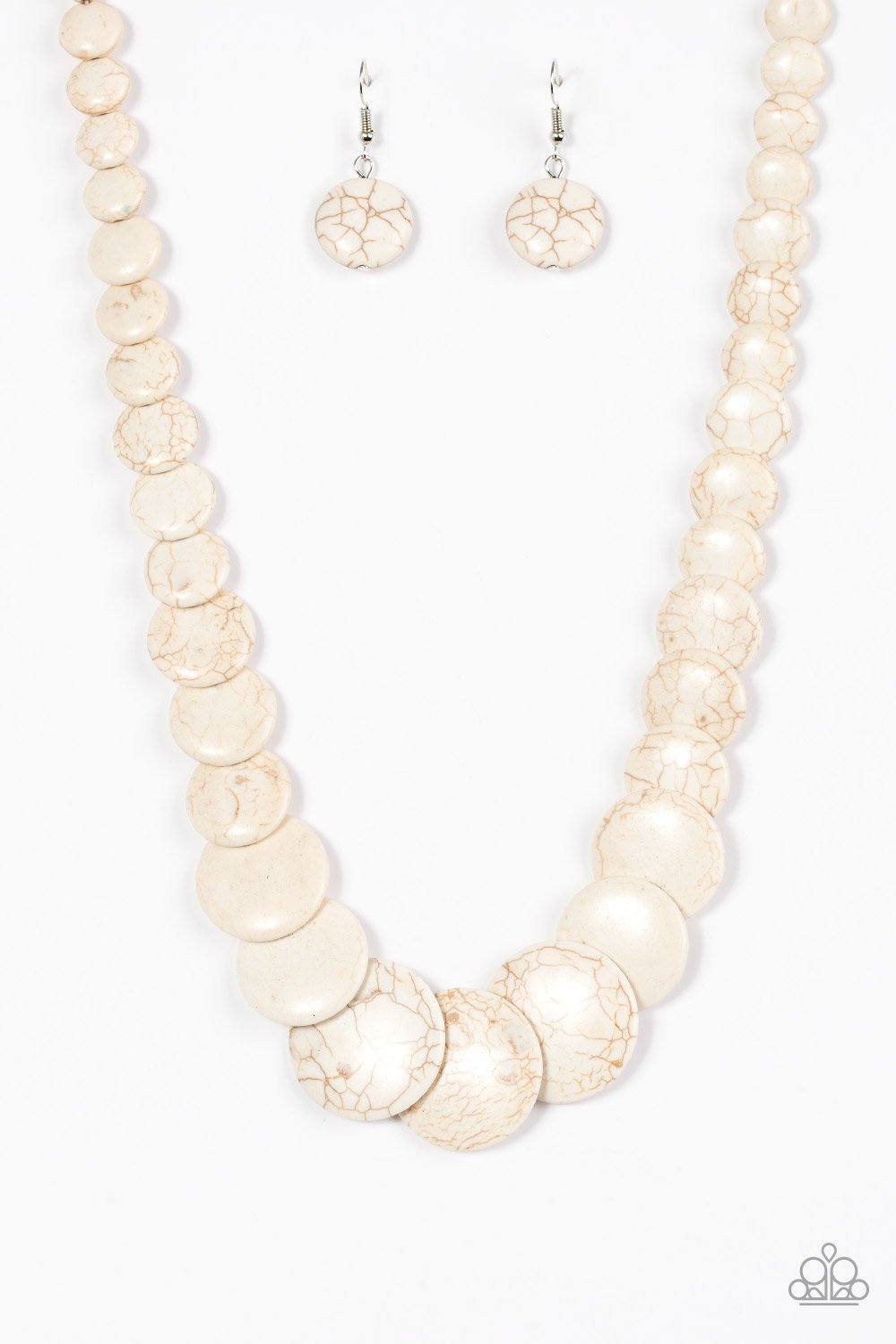 Paparazzi Necklace ~ Sierra Mountains - White