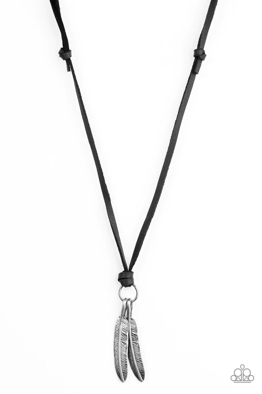 Paparazzi Necklace ~ Eagerly Eagle - Black