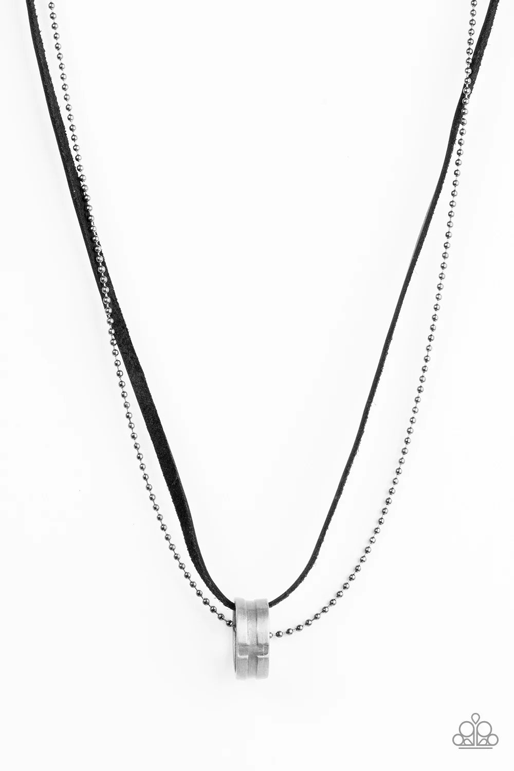 Paparazzi Necklace ~ The Ring Bearer - Black