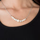 Collar Paparazzi ~ Absolutamente brillante - Blanco