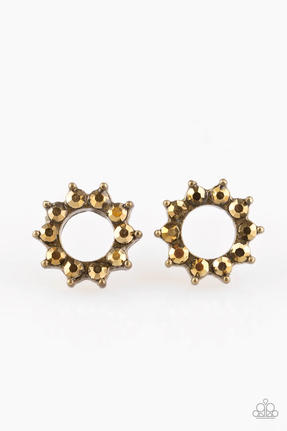 Paparazzi Earring ~ Richly Resplendent - Brass