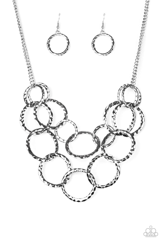 Paparazzi Necklace ~ Radiant Ringmaster - Black