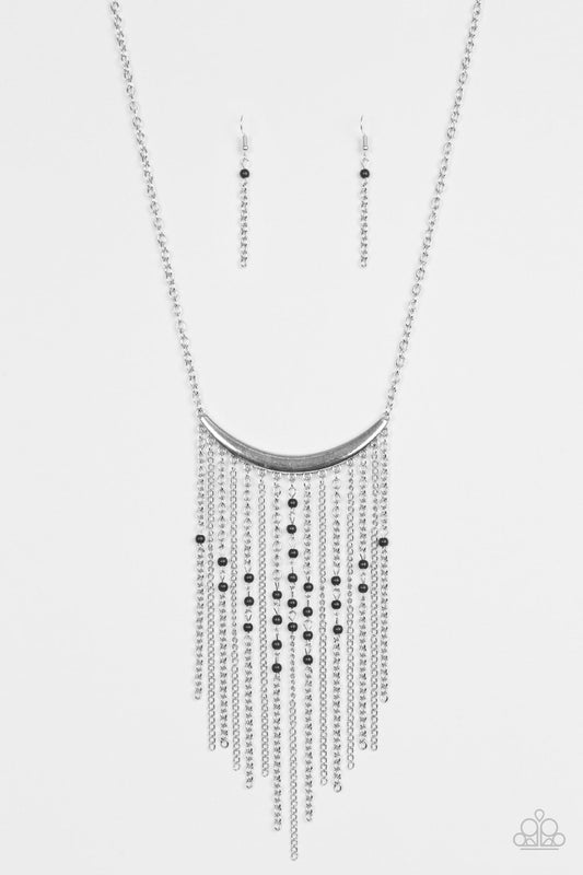 Paparazzi Necklace ~ Runaway Rumba - Black