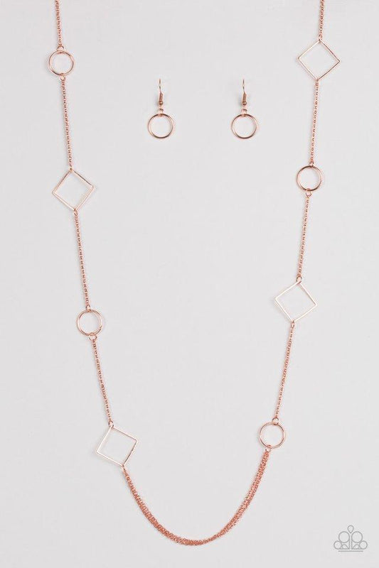 Paparazzi Necklace ~ Full Frame - Copper