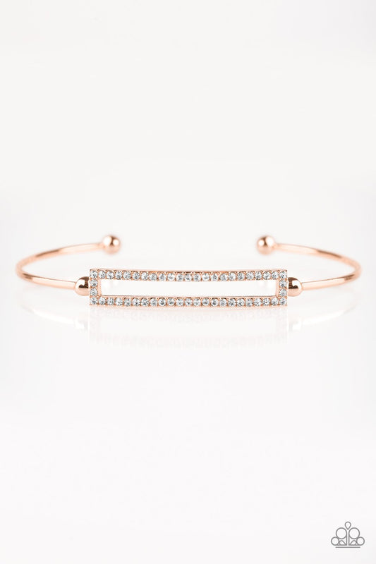 Pulsera Paparazzi ~ Money In The Bank - Oro rosa