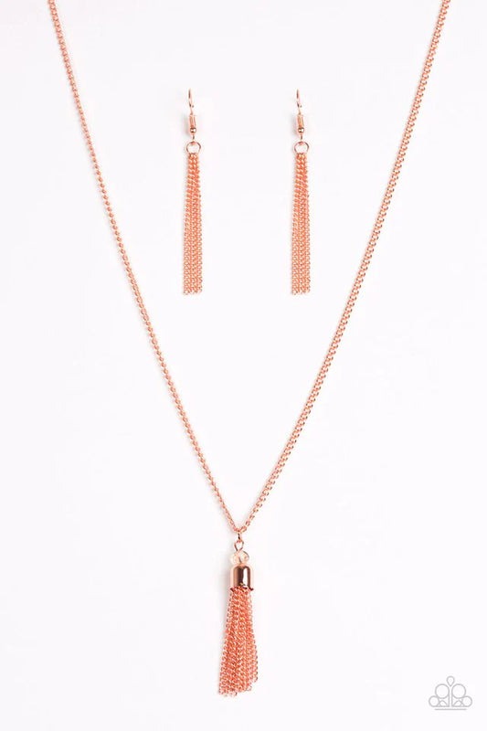 Collar Paparazzi ~ Urbano Casual - Cobre