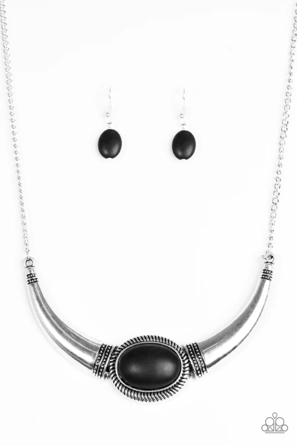 Paparazzi Necklace ~ Cause A STEER - Black