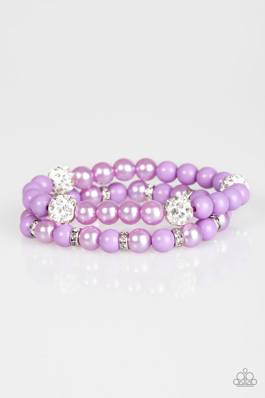 Paparazzi Bracelet ~ Teasingly Tinseltown - Purple