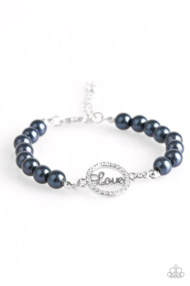 Paparazzi Bracelet ~ Cant Stop Loving You - Blue