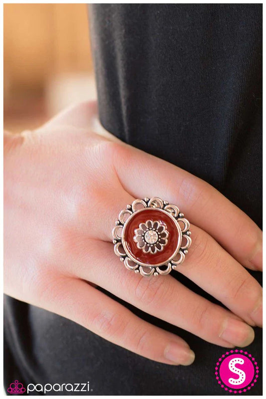 Paparazzi Ring ~ Red-Hot Rio - Red
