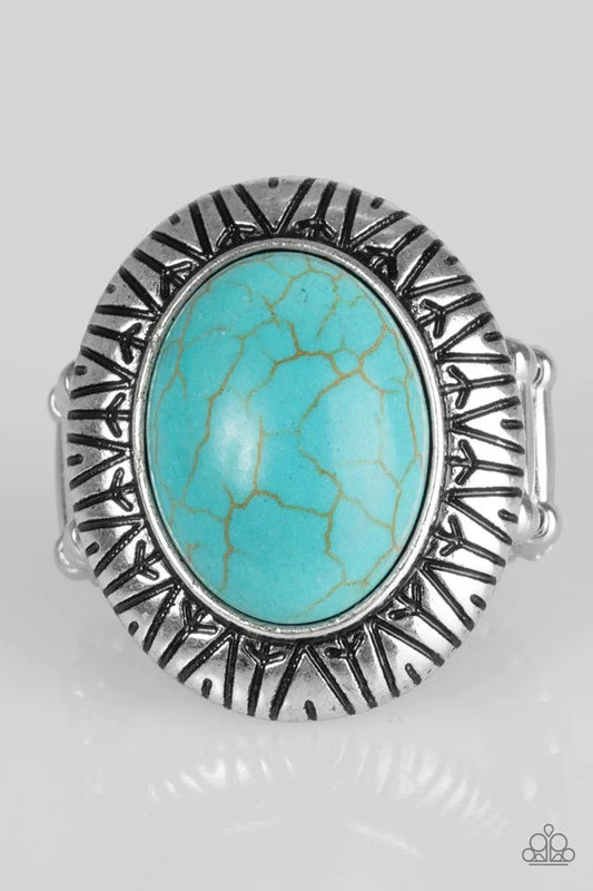 Paparazzi Ring ~ Surfin Sand Dunes - Blue