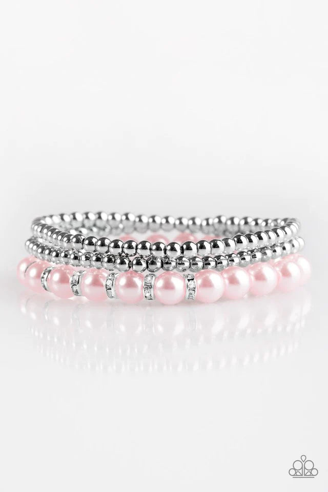 Paparazzi Bracelet ~ Perfect POSH-ture - Pink