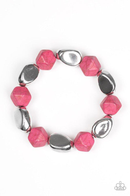 Pulsera Paparazzi ~ Rock Candy Canyons - Rosa