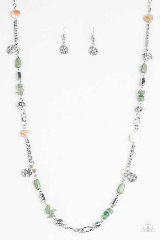 Paparazzi Necklace ~ Ocean Bliss - Green