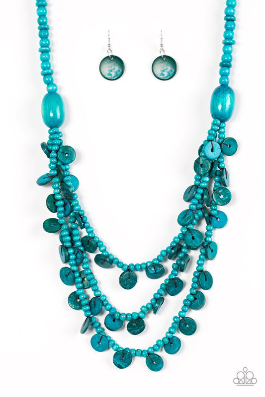 Paparazzi Necklace ~ Safari Samba - Blue