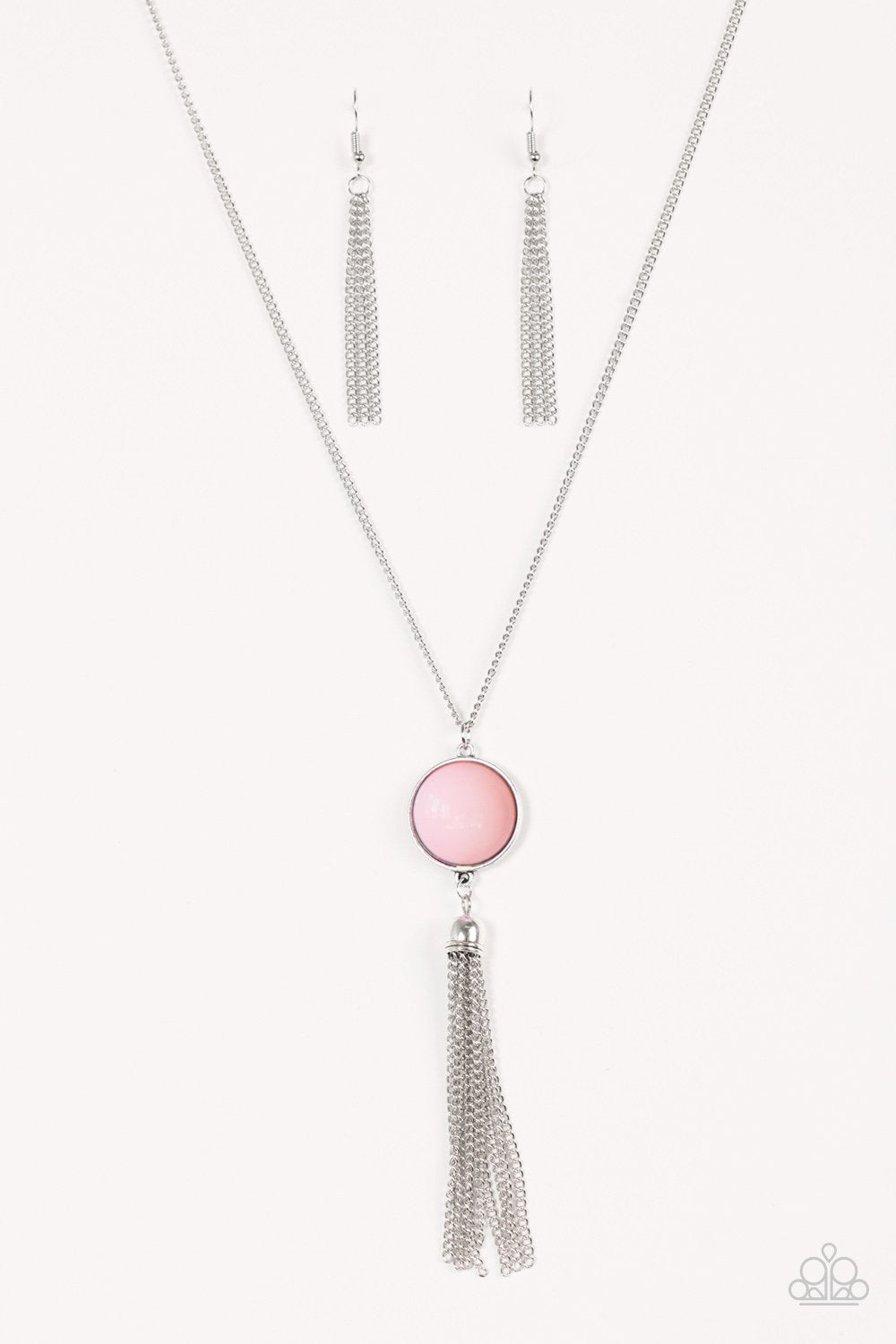 Paparazzi Necklace ~ Pep In Your Step - Pink