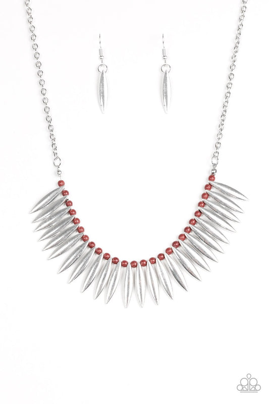 Collar Paparazzi ~ Tigresa indómita - Marrón