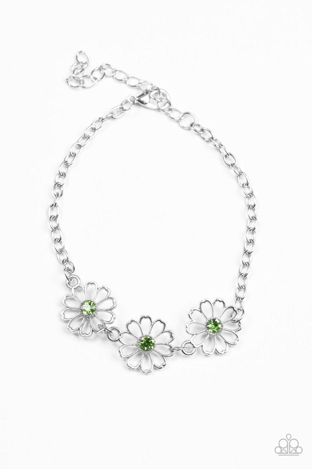 Pulsera Paparazzi ~ Narcisos danzantes - Verde